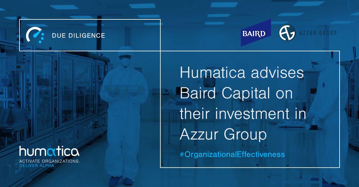 Humatica advises Baird Capital on their investment in Azzur Group
