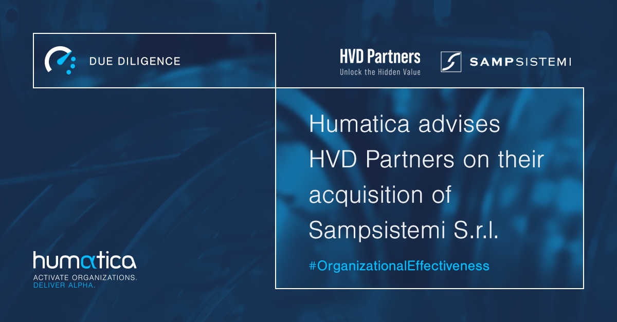 Humatica advises HVD Partners on their acquisition of Sampsistemi S.r.l.