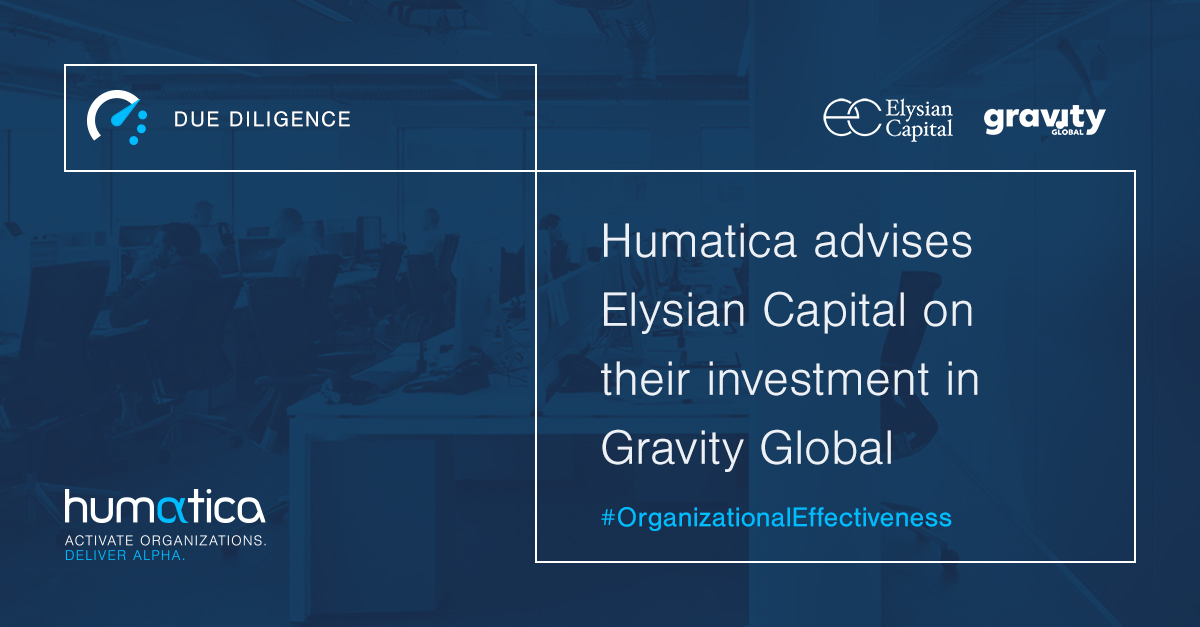 Humatica advises Elysian Capital on their investment in Gravity Global