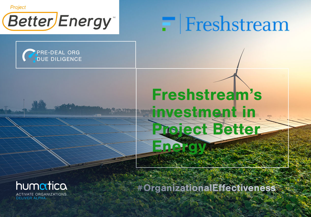 Humatica advises Freshstream on its investment in Project Better Energy